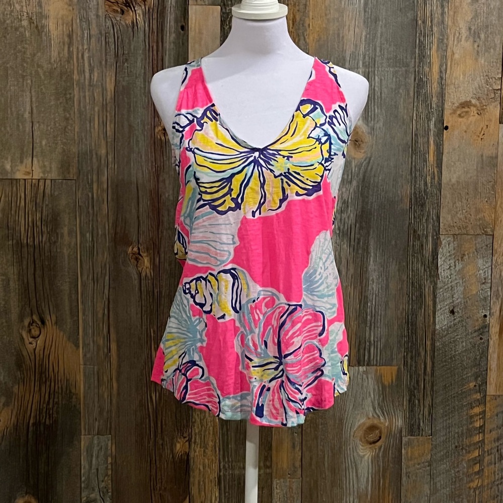 Pink floral Lily Pulitzer top